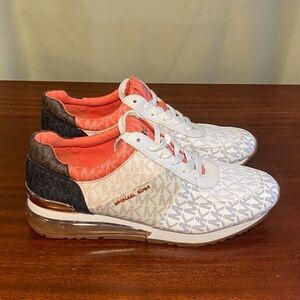 Michael Kors Allie Extreme Logo Lux Color Block Trainers women’s  9M